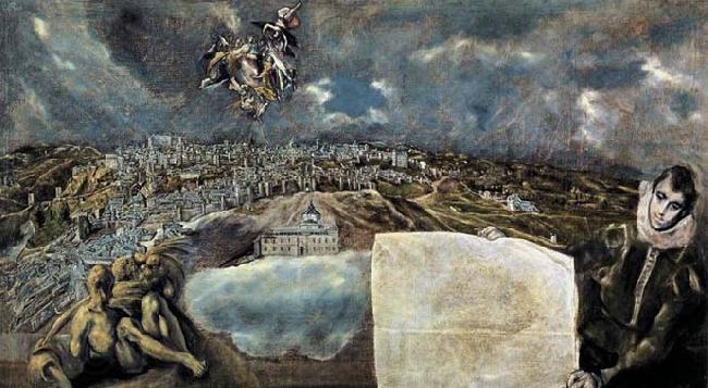 GRECO, El View and Plan of Toledo